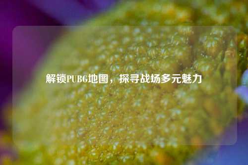 解锁PUBG地图，探寻战场多元魅力
