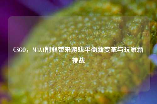 CSGO，M4A1削弱带来游戏平衡新变革与玩家新挑战