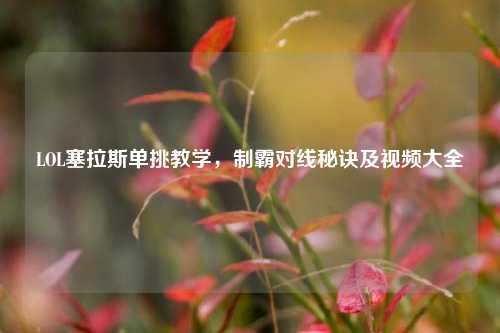 LOL塞拉斯单挑教学，制霸对线秘诀及视频大全