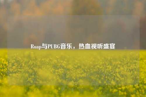 Ruap与PUBG音乐,热血视听盛宴