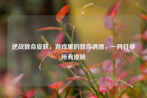 逆战致命皮肤，游戏里的致命诱惑，一网打尽所有皮肤