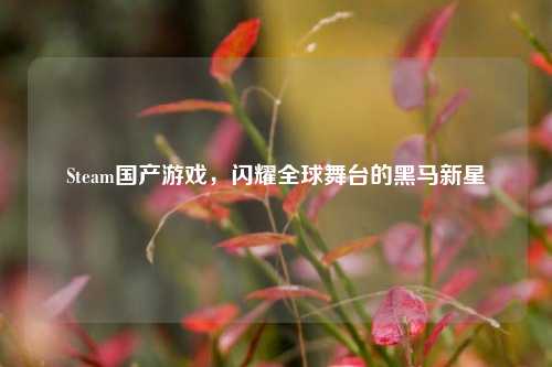 Steam国产游戏，闪耀全球舞台的黑马新星