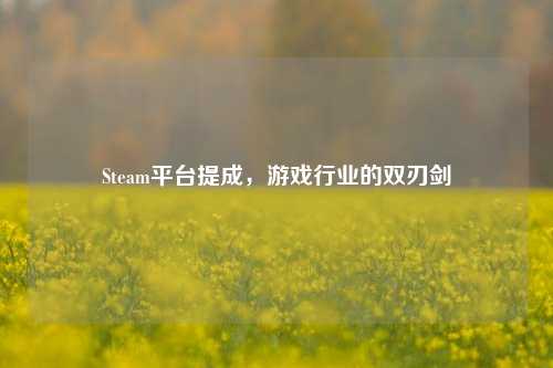 Steam平台提成,游戏行业的双刃剑
