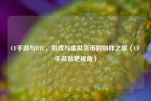 CF手游与BTC,游戏与虚拟货币的别样之旅(CF手游贴吧视角)