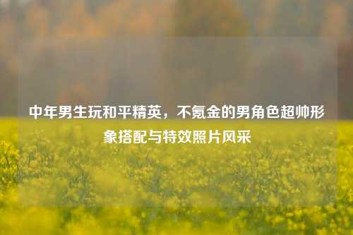 中年男生玩和平精英,不氪金的男角色超帅形象搭配与特效照片风采